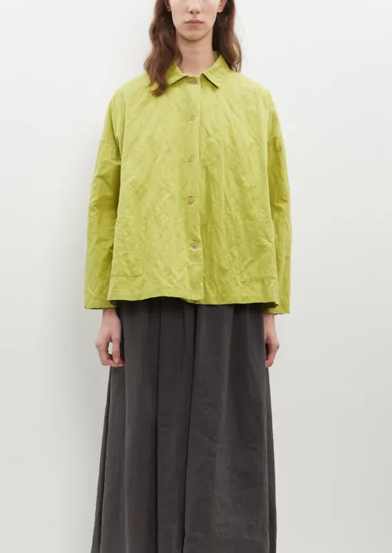 Heavy Cotton Jacket — Pistachio sold by La Garconne
