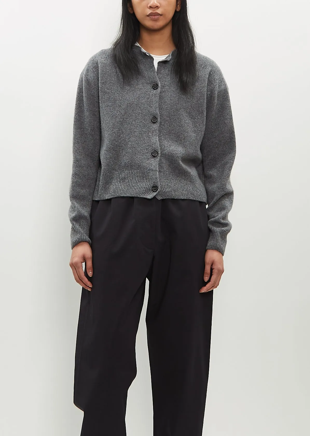 Small Crew Neck Cardigan sold by La Garconne