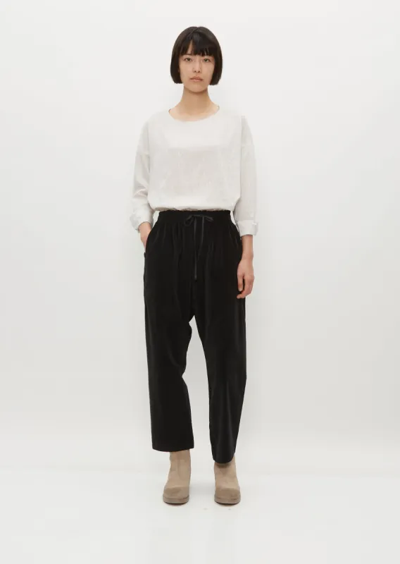 Velvet Braghe Trousers sold by La Garconne