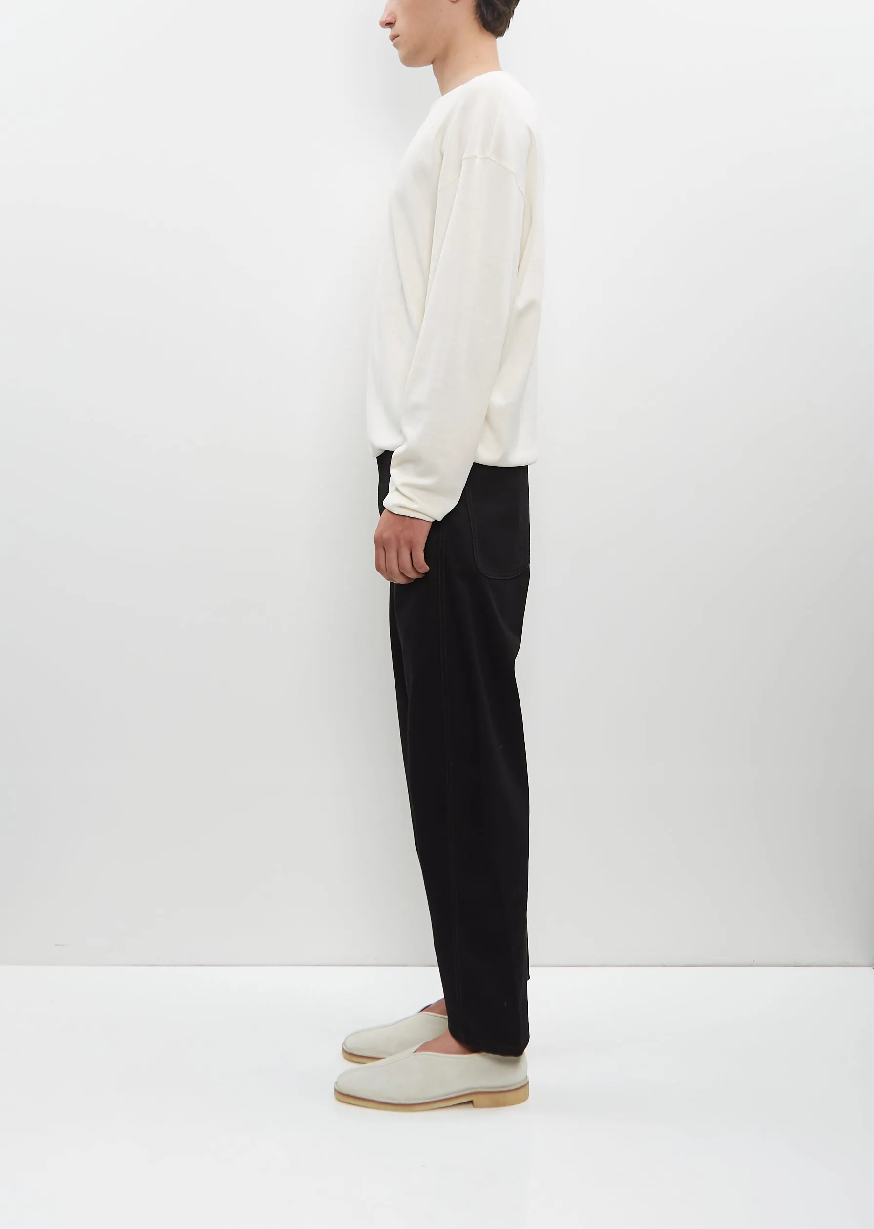 LS Relaxed Tee — Light Cream sold by La Garconne product image thumbnail 2