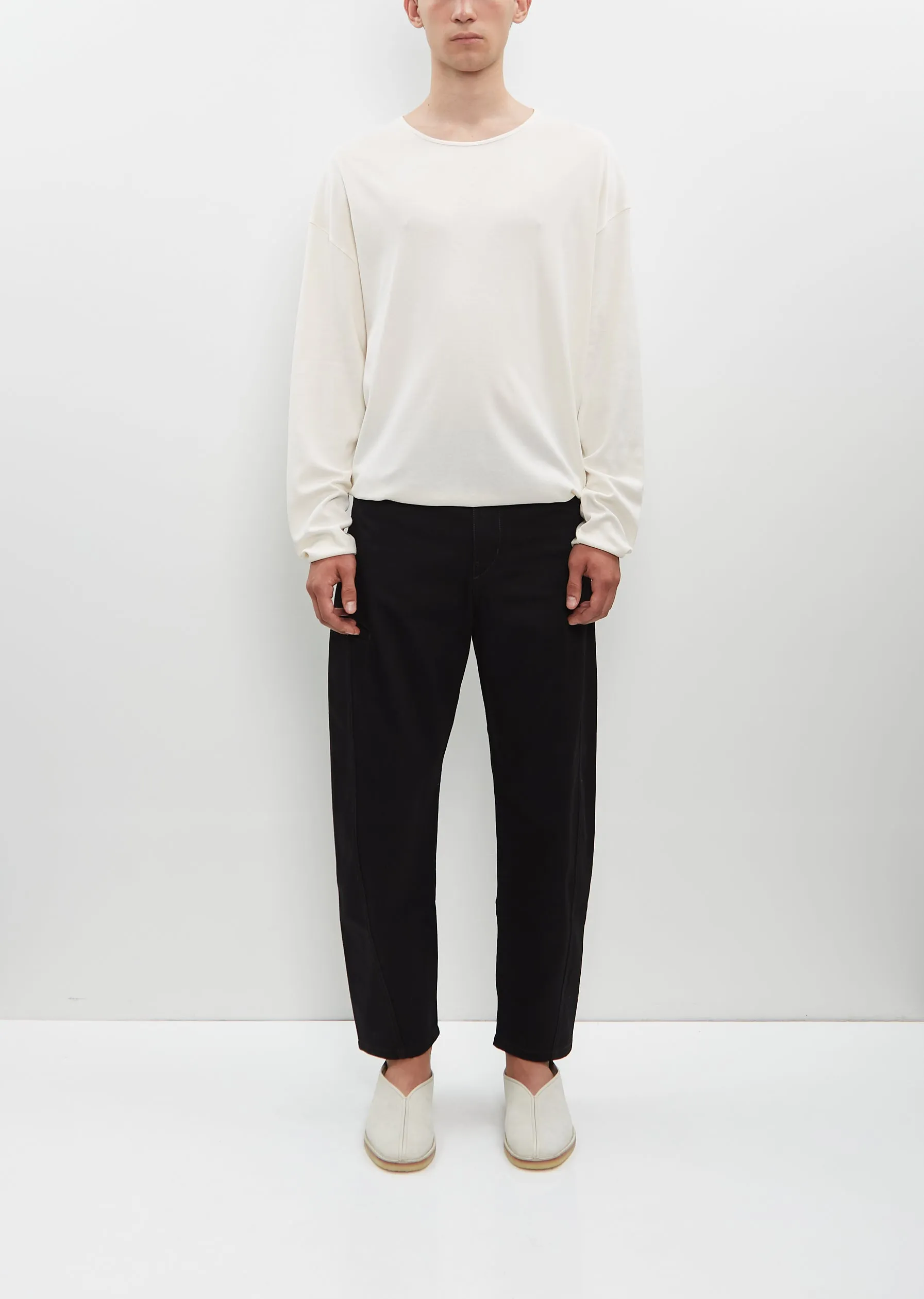 LS Relaxed Tee — Light Cream sold by La Garconne product image thumbnail 4