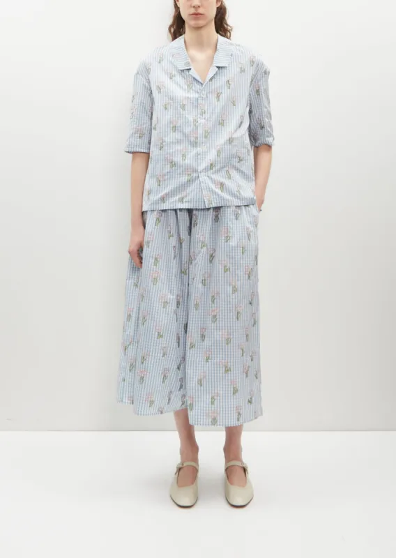 Embroidered Satin Sweet Culotte sold by La Garconne