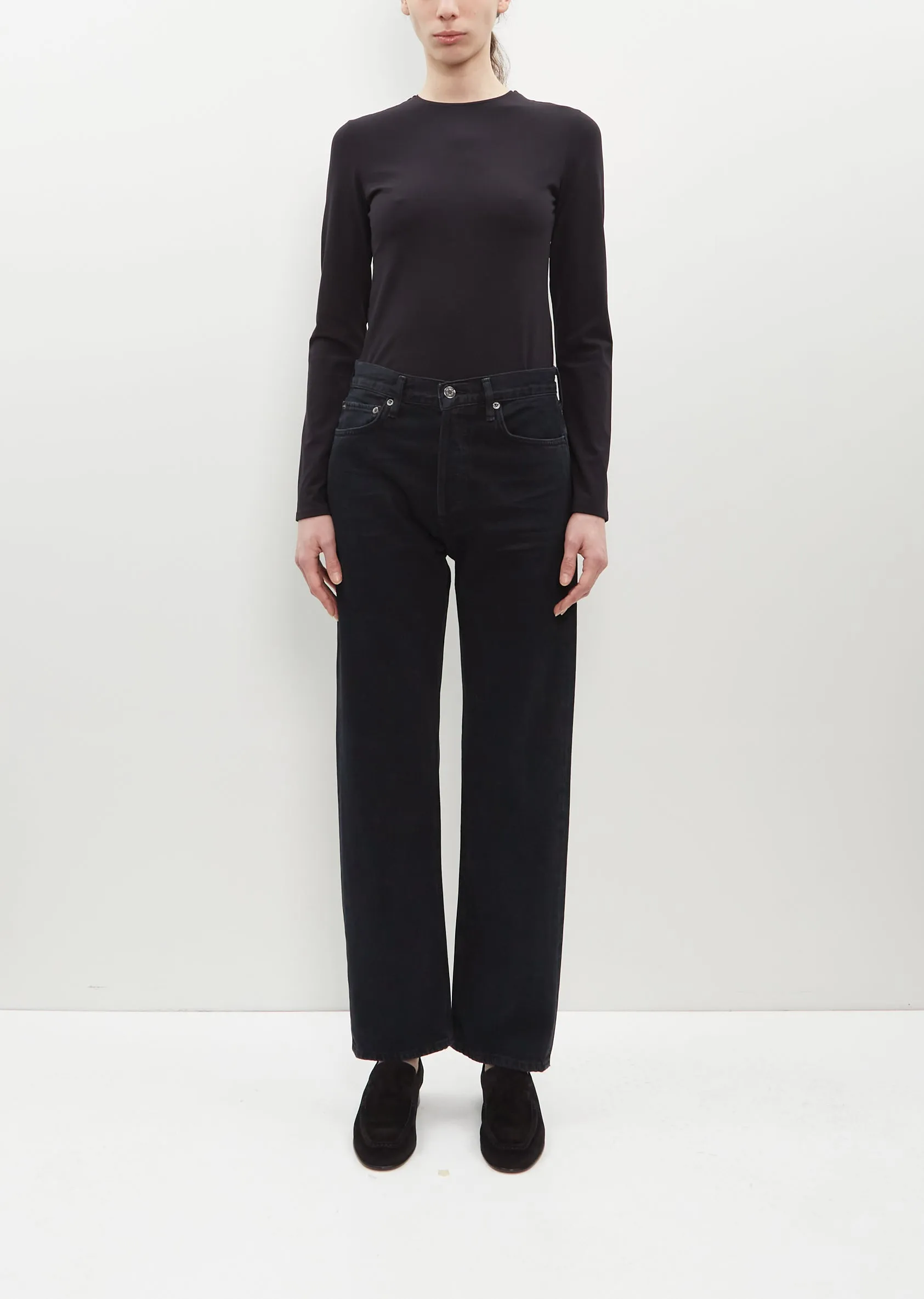 90's Pinch Waist — Crushed Marble Balck sold by La Garconne