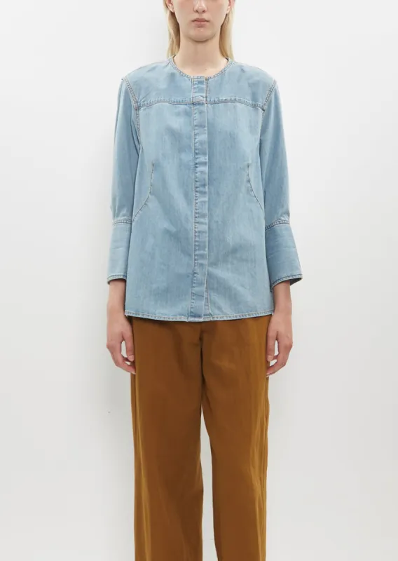 Clarissa Denim Shirt sold by La Garconne