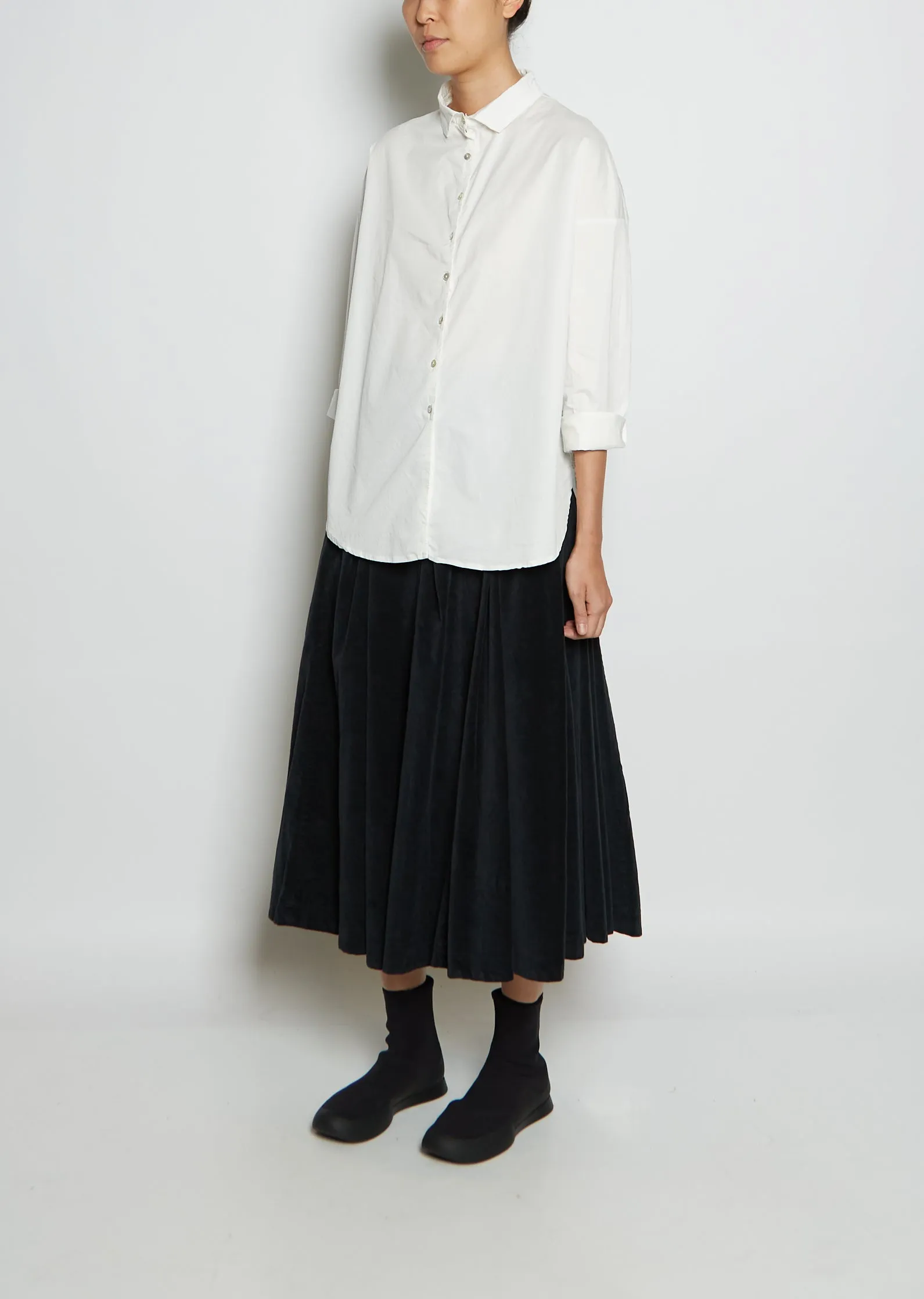 Cotton Short Collar Shirt TS — Milk sold by La Garconne product image thumbnail 4