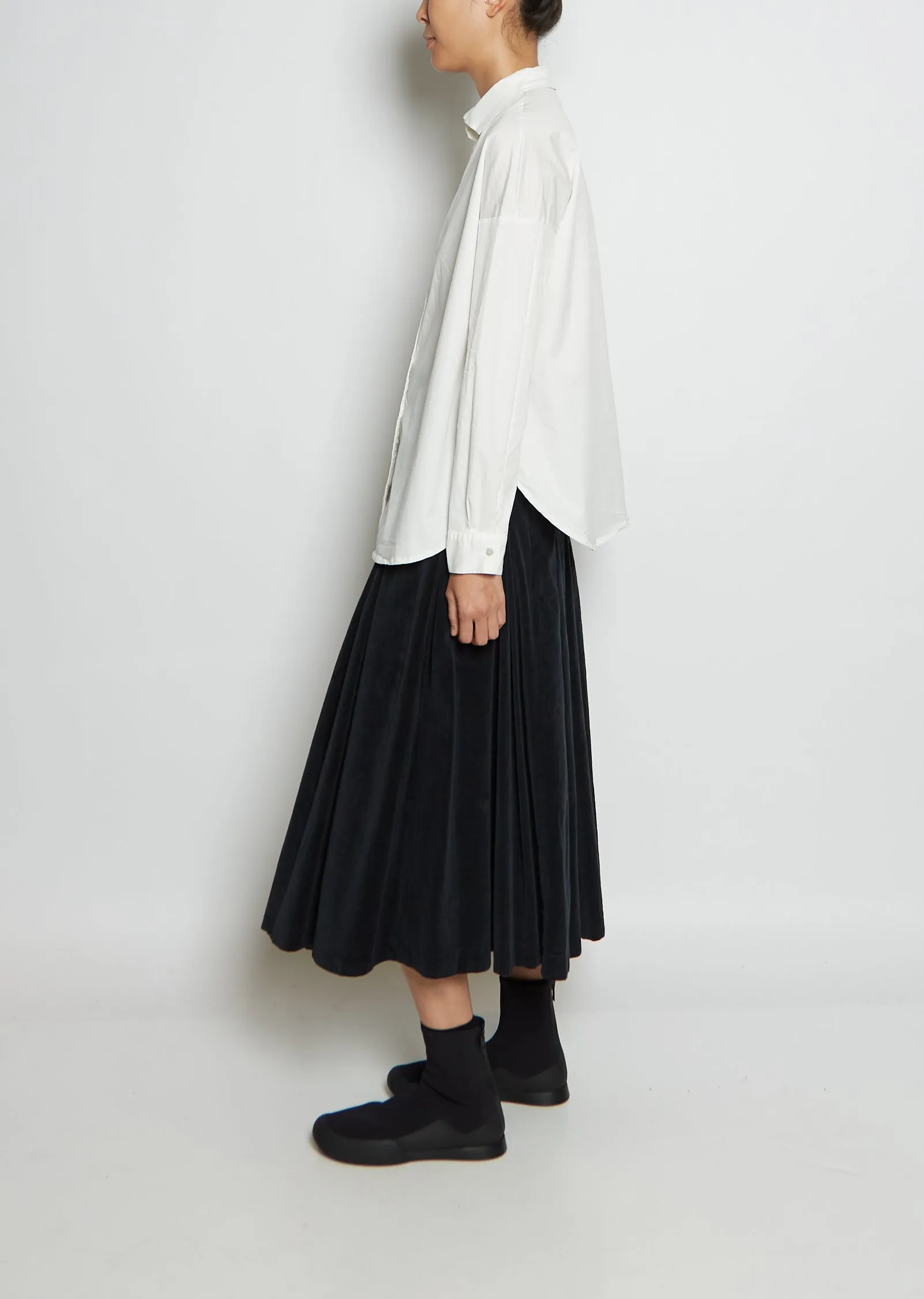 Cotton Short Collar Shirt TS — Milk sold by La Garconne product image thumbnail 2