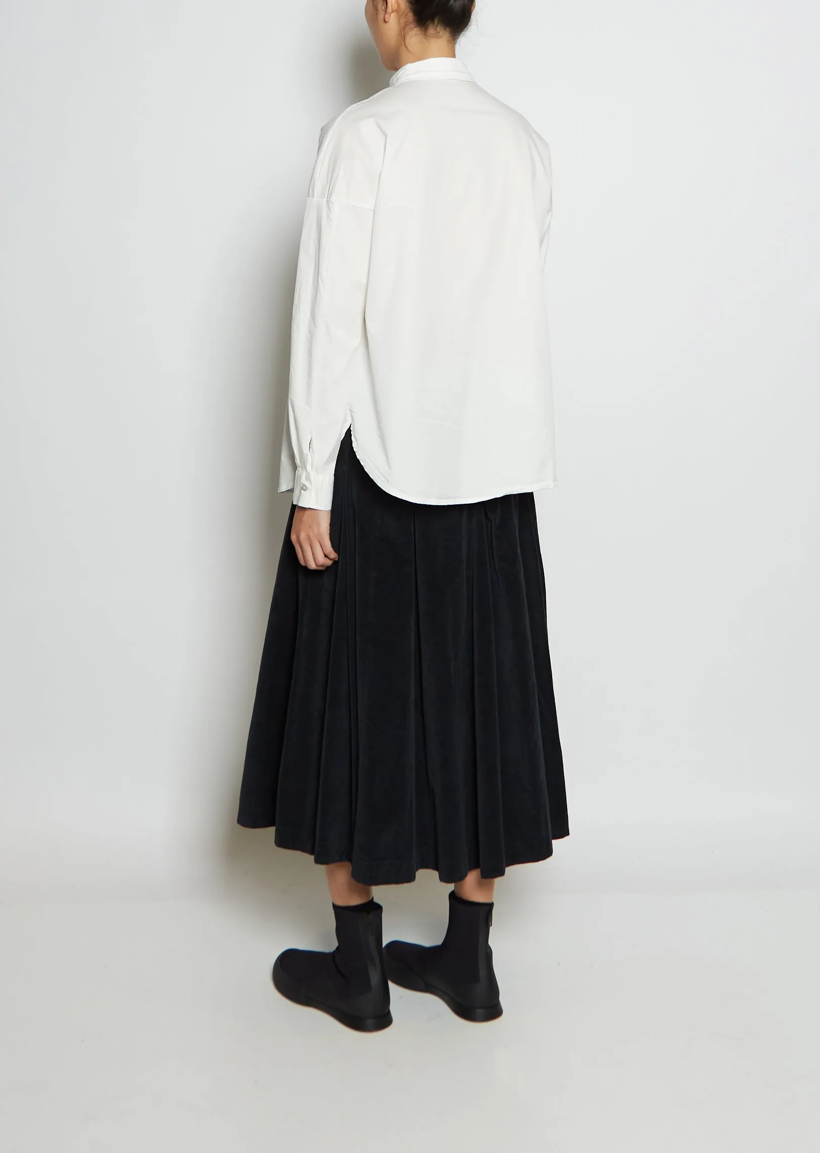 Cotton Short Collar Shirt TS — Milk sold by La Garconne product image thumbnail 3