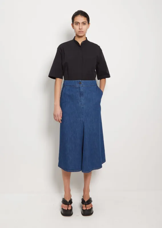 Preto Denim Skirt sold by La Garconne
