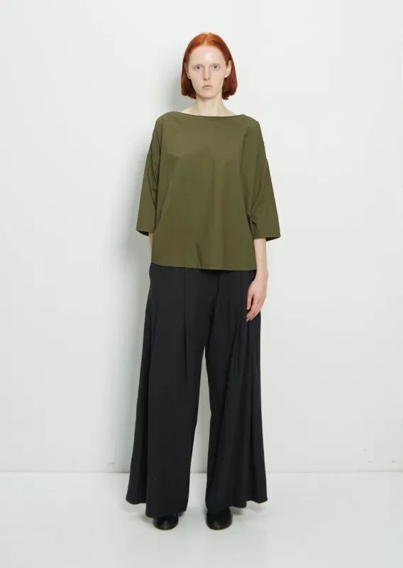 Cotton Luce Top — Olive sold by La Garconne