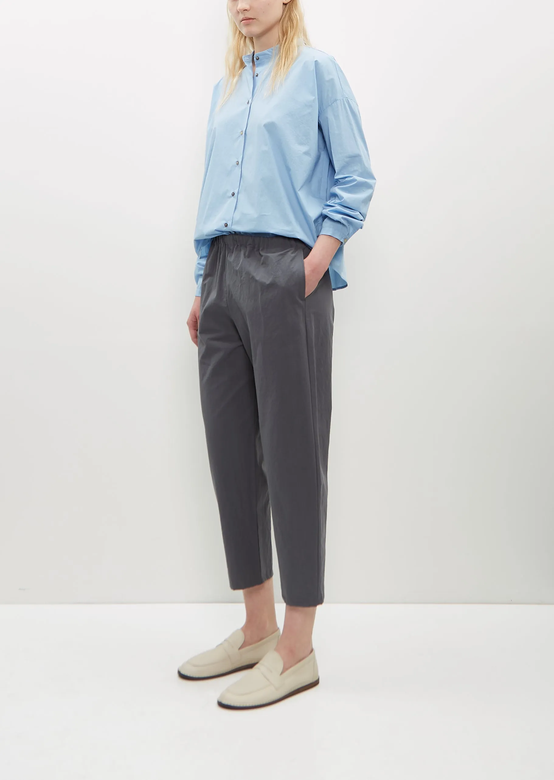 Cotton Cropped Tapered Pullon Pants sold by La Garconne product image thumbnail 4
