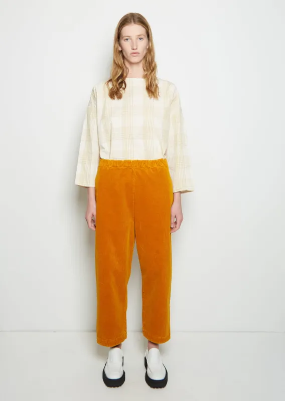 Cotton Corduroy Pants — Orange sold by La Garconne