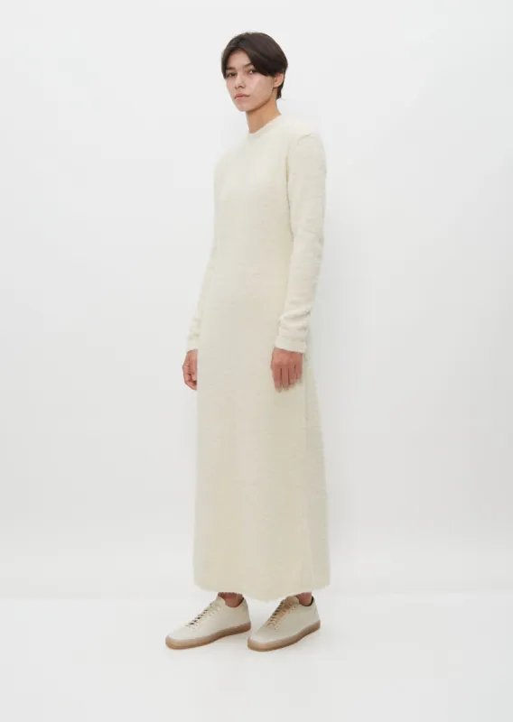 Olive Alpaca Knitted Dress sold by La Garconne