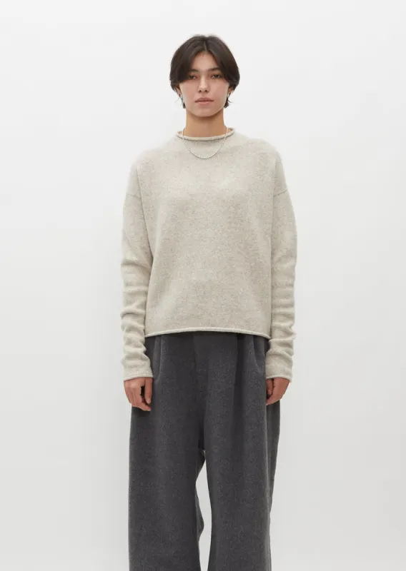 Soft Alpaca and Cashmere Crewneck sold by La Garconne