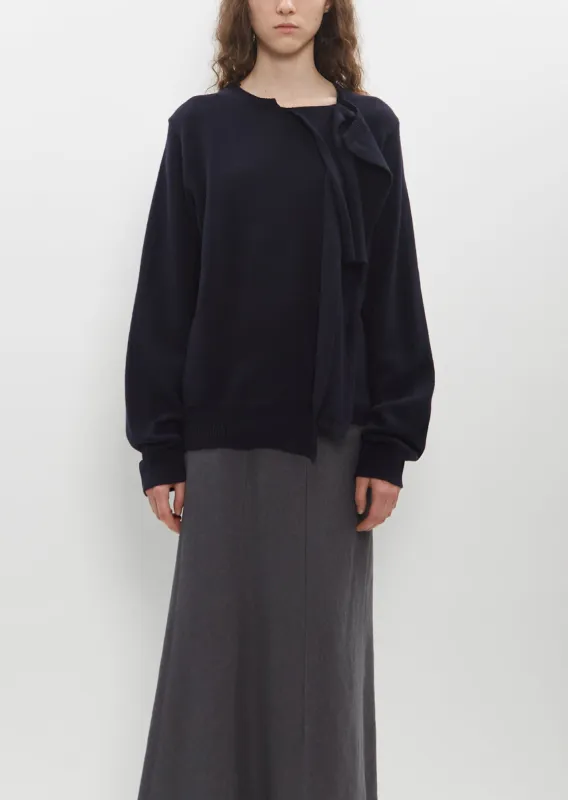 Draped Round Neck Pullover sold by La Garconne