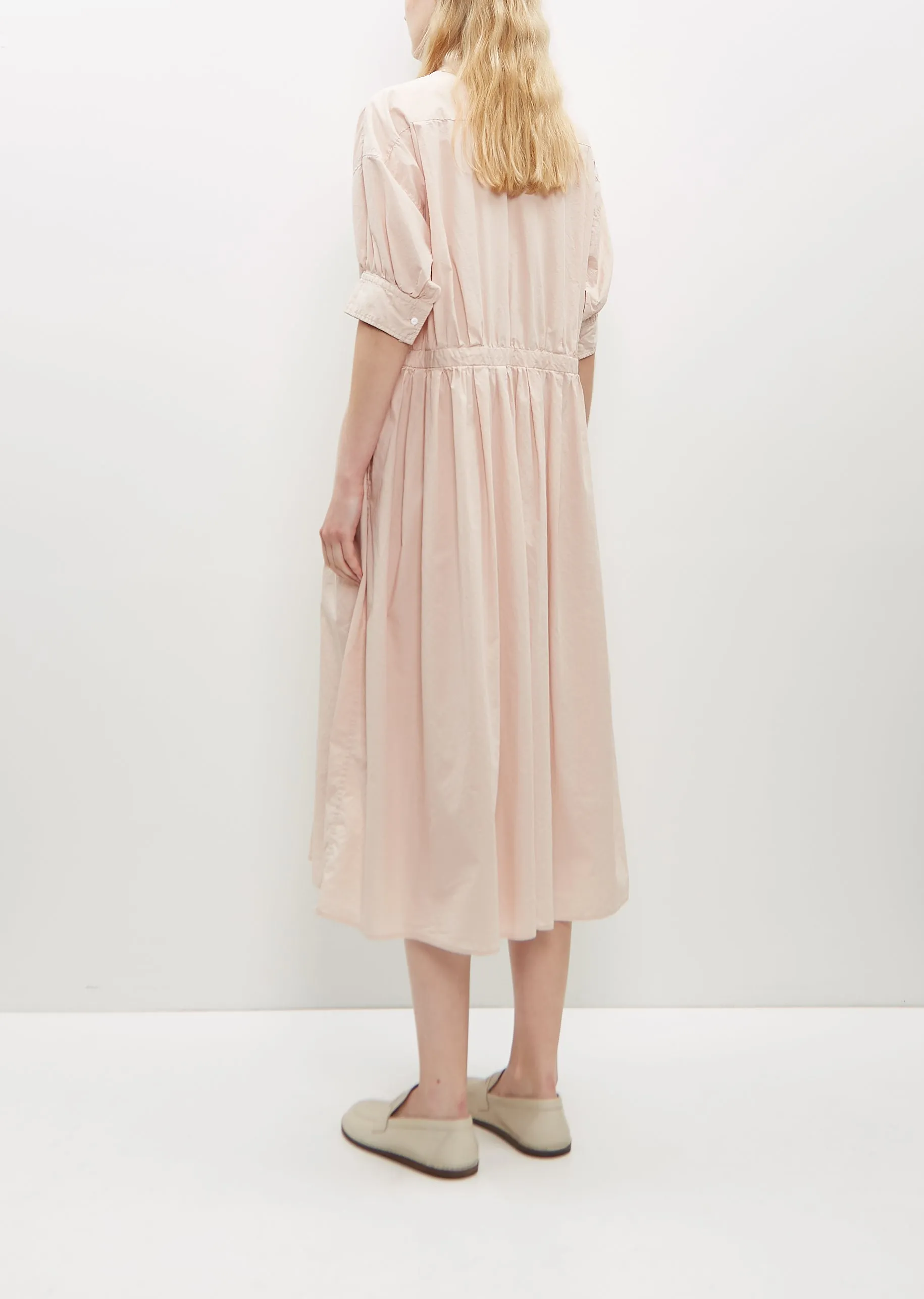 Half Bishop Sleeve String Dress — Smoke Pink sold by La Garconne product image thumbnail 3