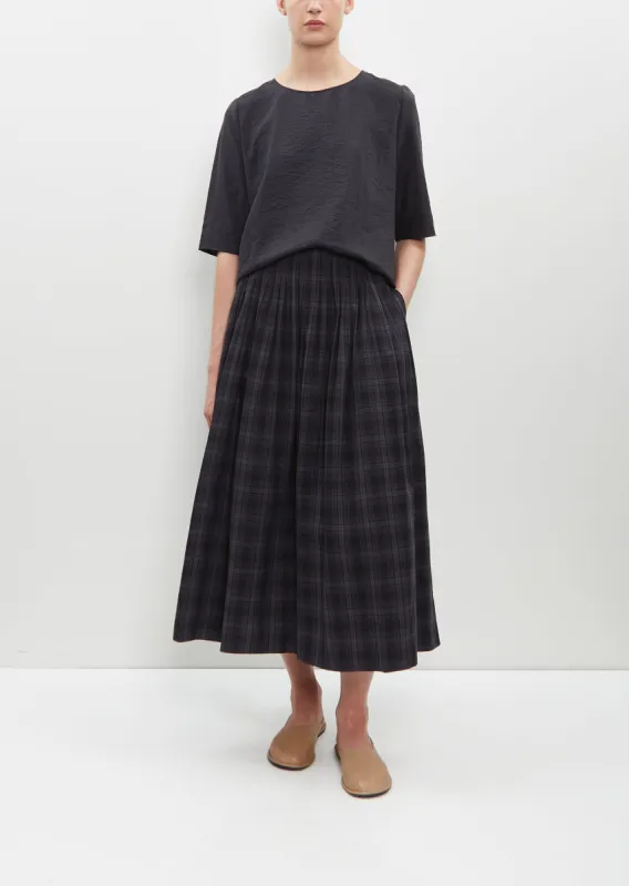 Tartan Popeline Skirt sold by La Garconne