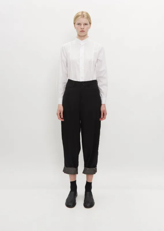 Cut Out Pants — Black sold by La Garconne