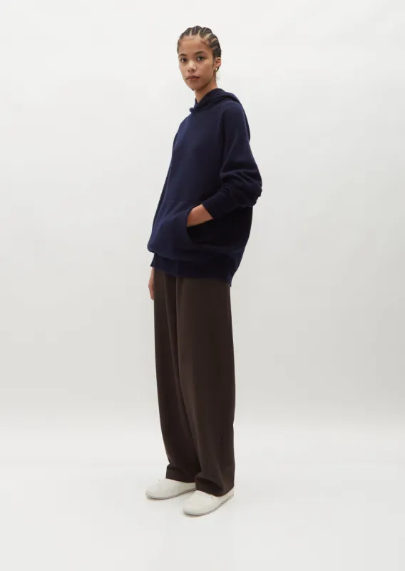 Rockecliffe Cashmere Hoody — Navy Blue sold by La Garconne