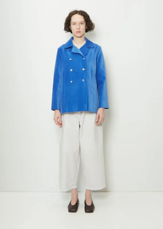 Cotton Velvet Blazer Jacket sold by La Garconne