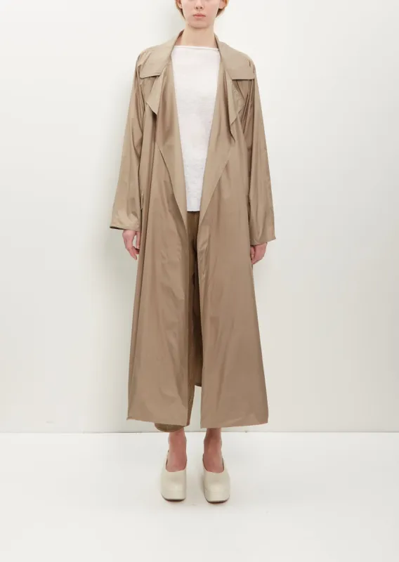 Nylon Oversized Trench Coat — Tortora sold by La Garconne