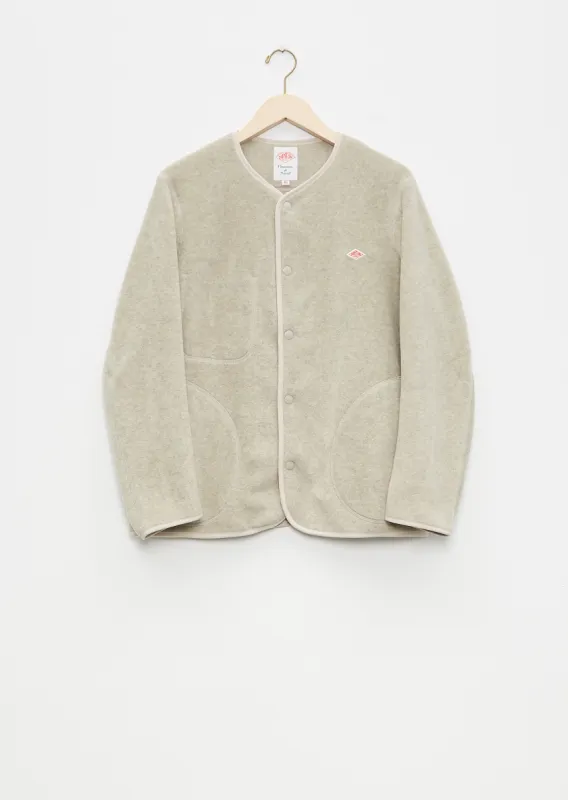 Men's Fleece Collarless Jacket sold by La Garconne