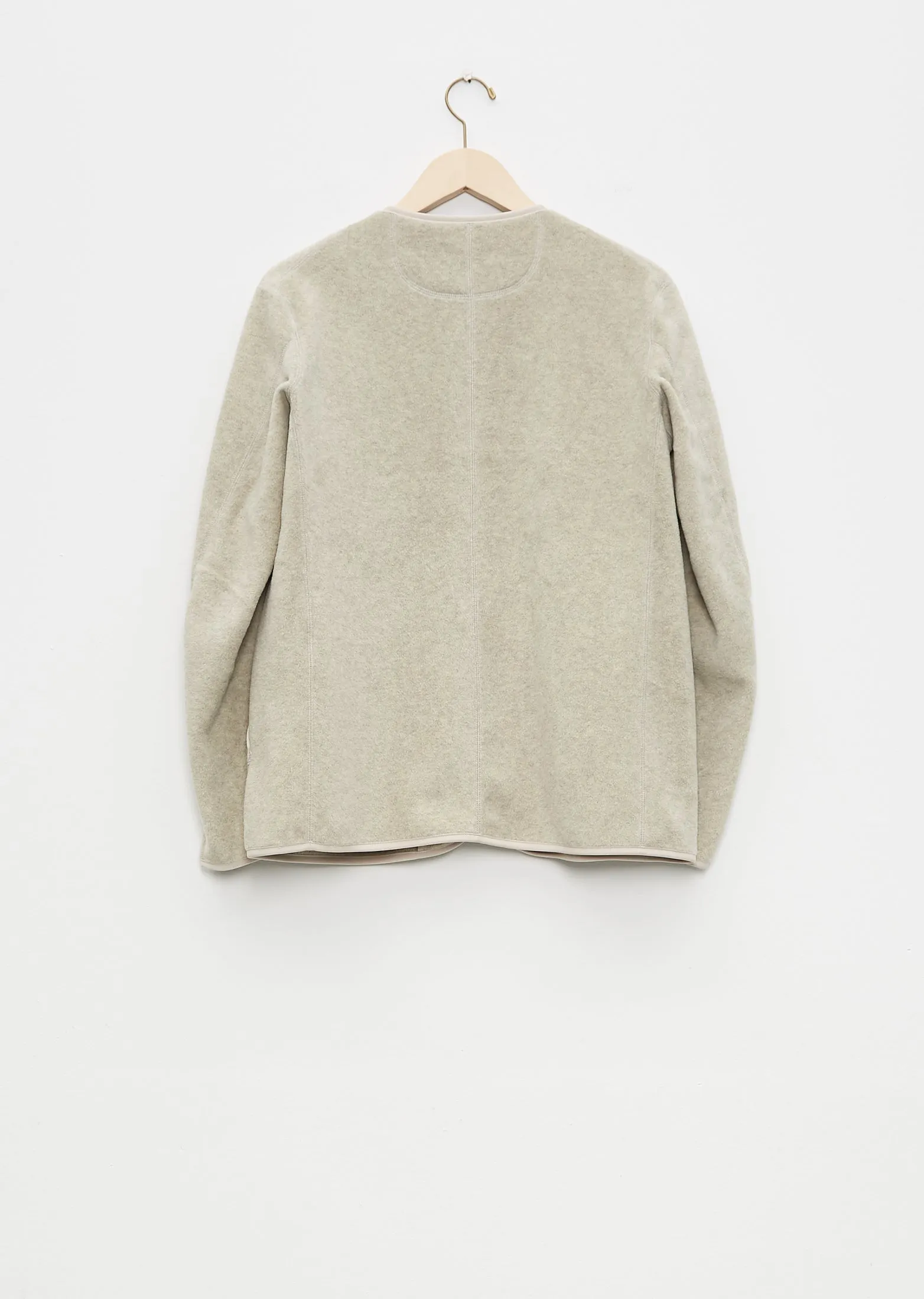 Men's Fleece Collarless Jacket sold by La Garconne product image thumbnail 3