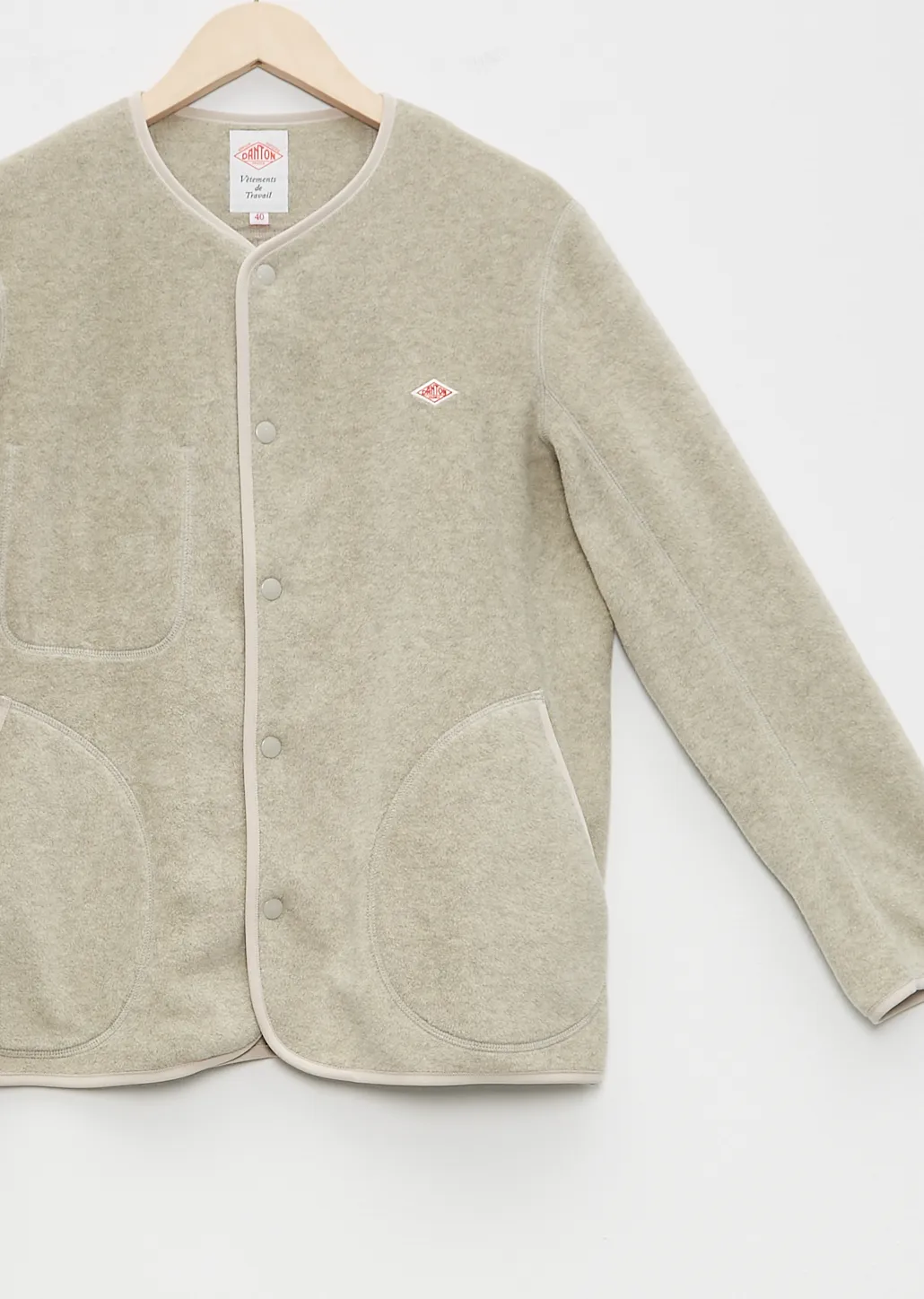 Men's Fleece Collarless Jacket sold by La Garconne product image thumbnail 2