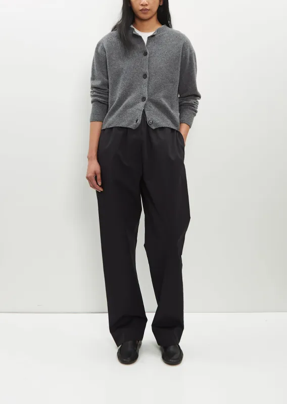 Relaxed Pull On Cotton-Silk Trouser sold by La Garconne