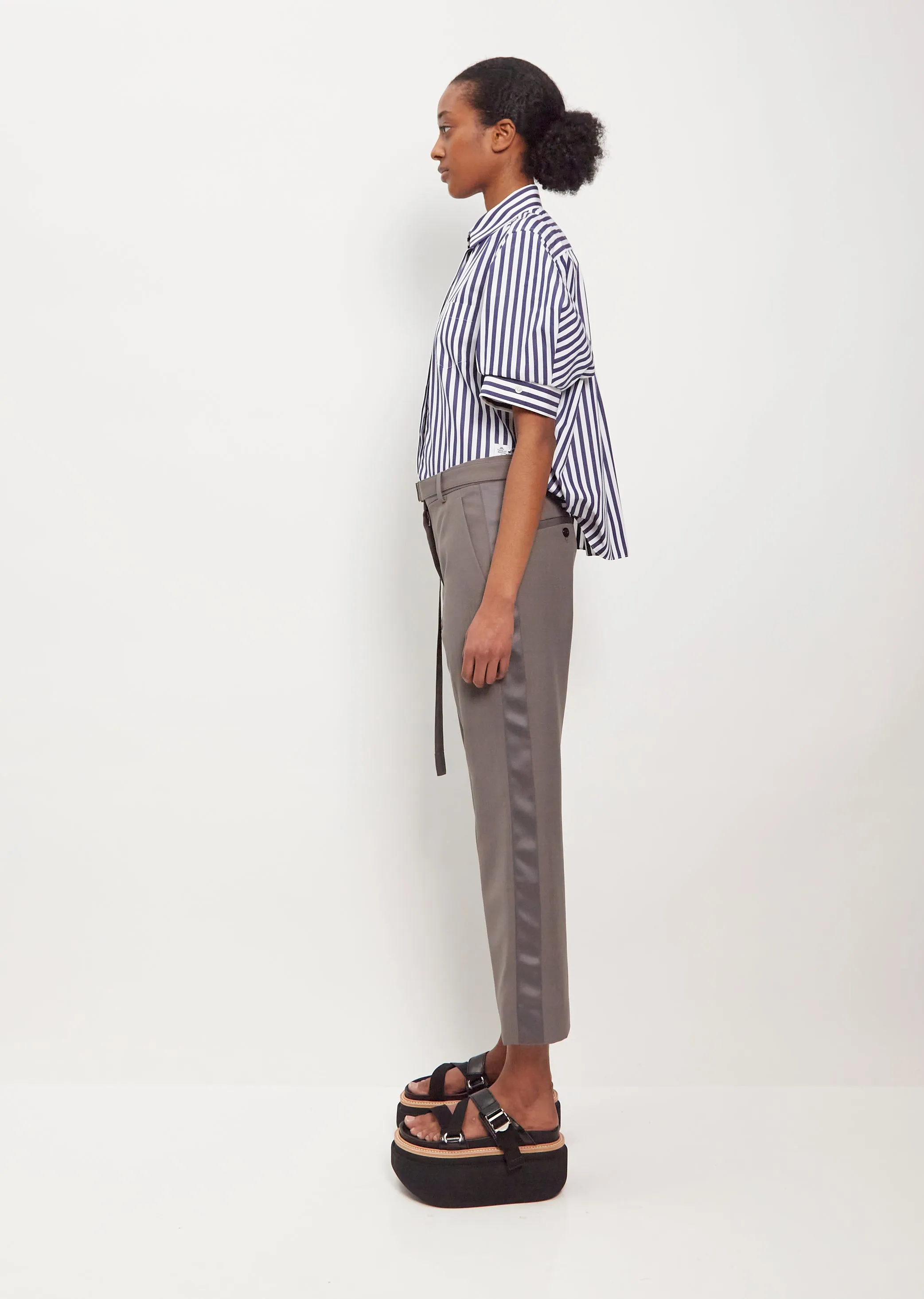 Suiting Wool Blend Pants — Taupe sold by La Garconne product image thumbnail 2