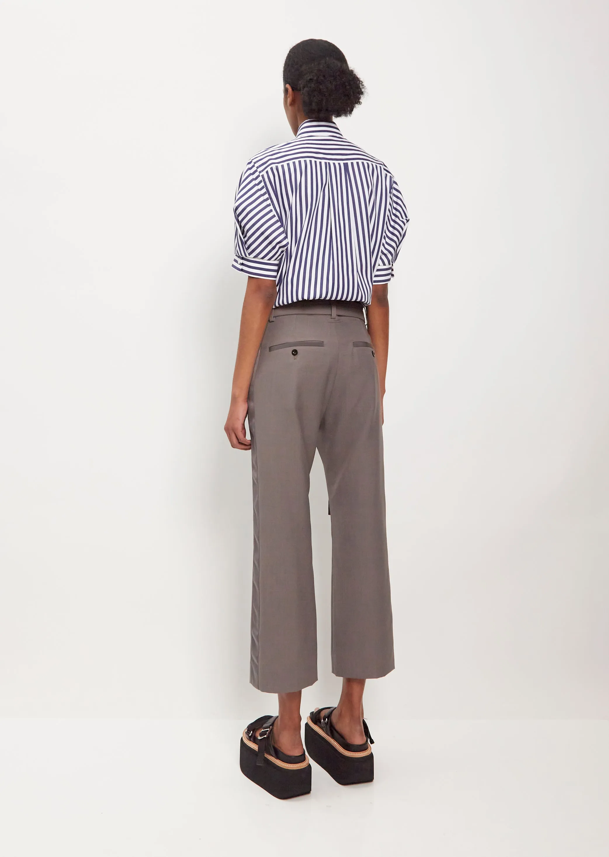 Suiting Wool Blend Pants — Taupe sold by La Garconne product image thumbnail 3