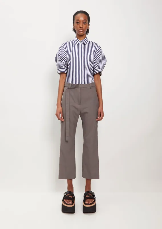 Suiting Wool Blend Pants — Taupe sold by La Garconne