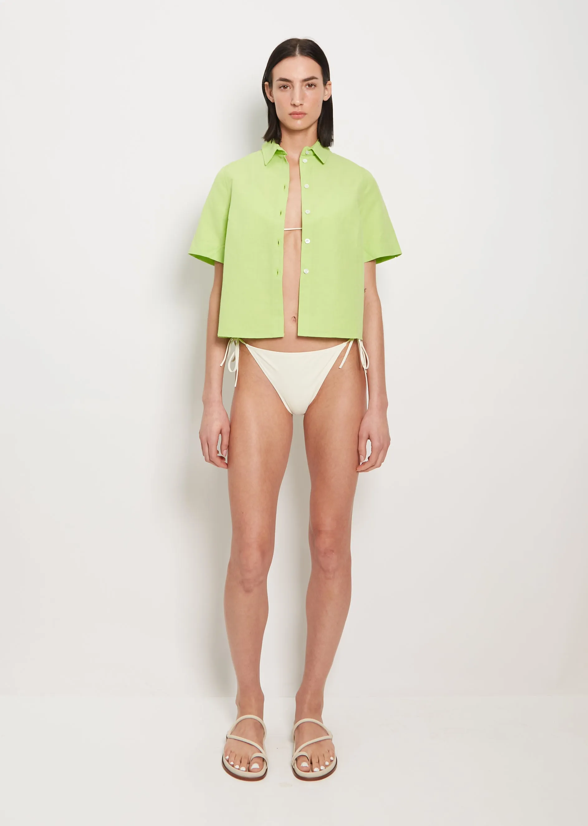 Linen Short Sleeve Shirt Unisex sold by La Garconne product image thumbnail 2