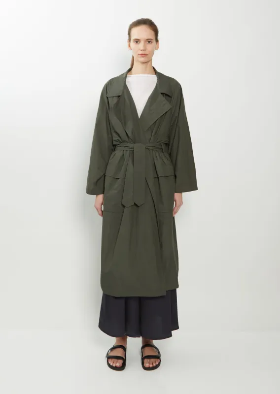 Oversized Poly Blend Trench Coat sold by La Garconne