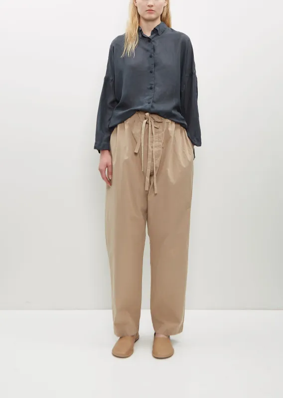 Denmark Cotton Pant — Light Beige sold by La Garconne