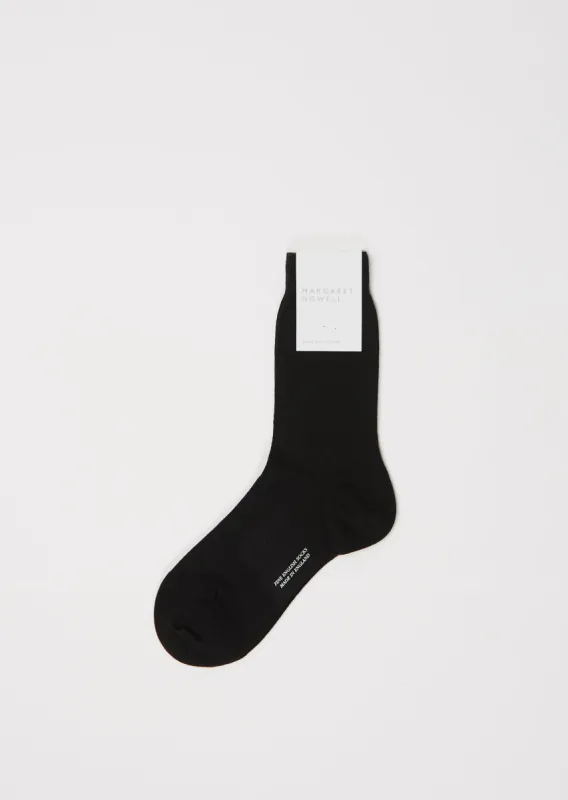 Plain Sock — Black sold by La Garconne