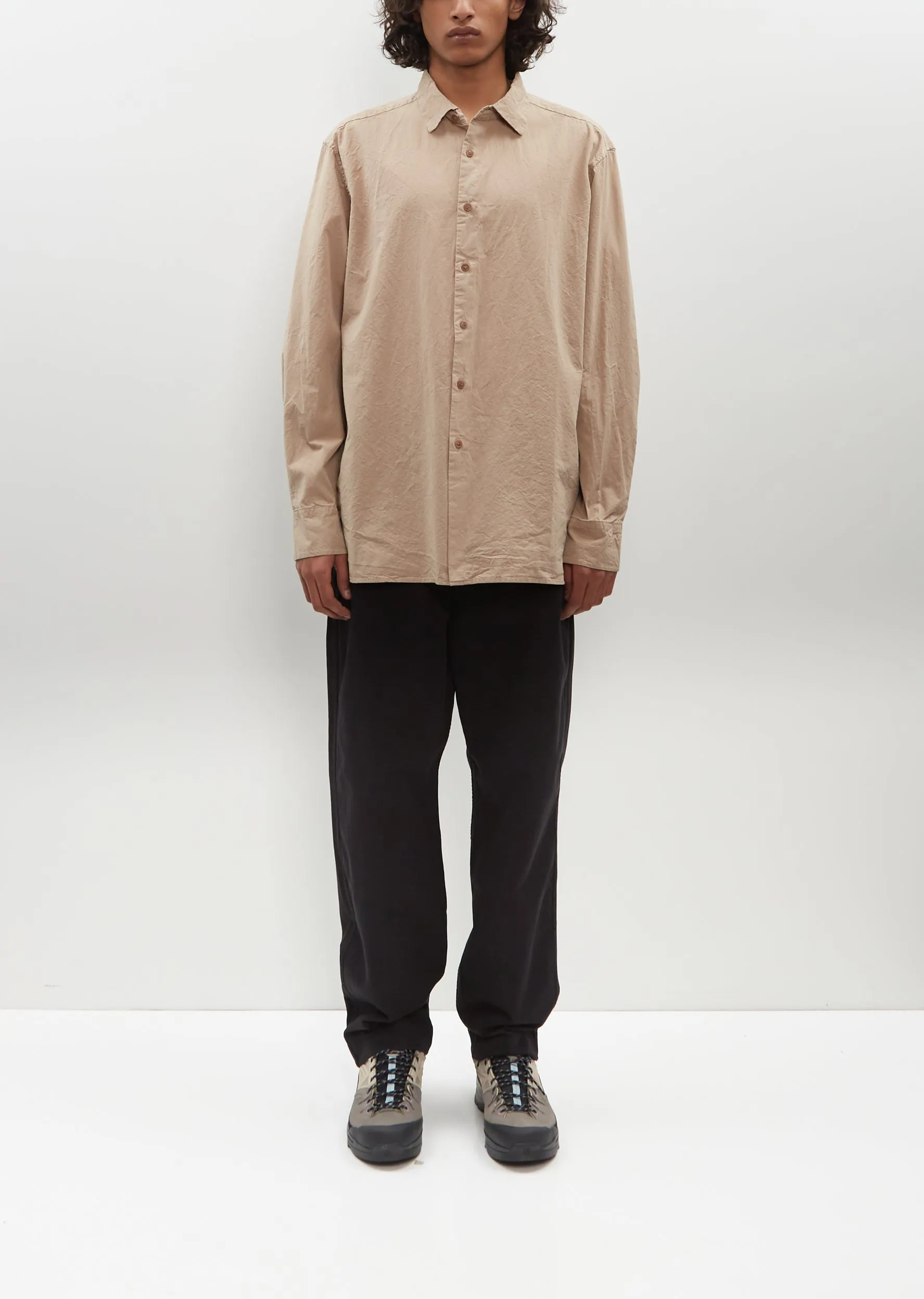 Big Raccourcie Shirt — Light Beige sold by La Garconne product image thumbnail 4