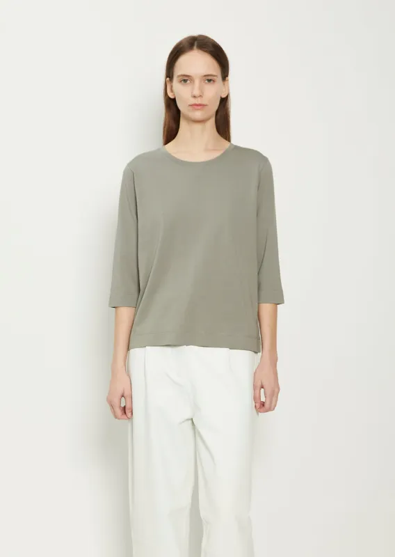 Hefiz Cotton Jersey — Dark Grey sold by La Garconne