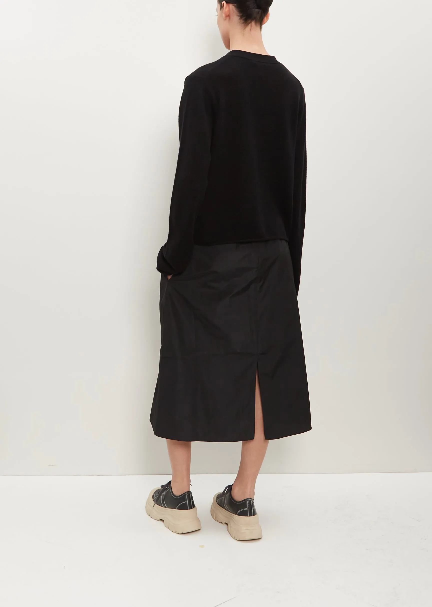 So Pencil Taffeta Skirt — Black sold by La Garconne product image thumbnail 3
