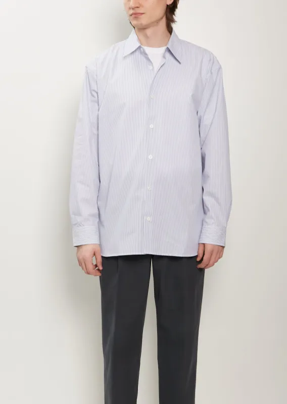 Croom M.W. Shirt — Blue Stripes sold by La Garconne