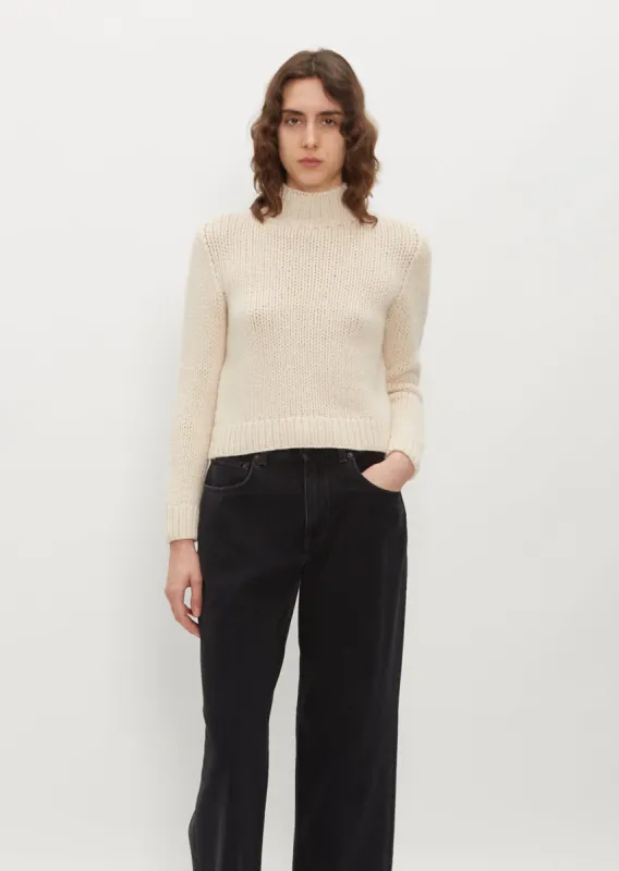 Ginger Cashmere Turtleneck Sweater sold by La Garconne