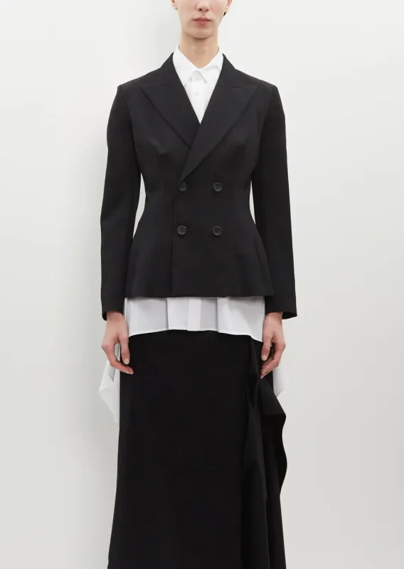 Wool Double Breasted Jacket sold by La Garconne