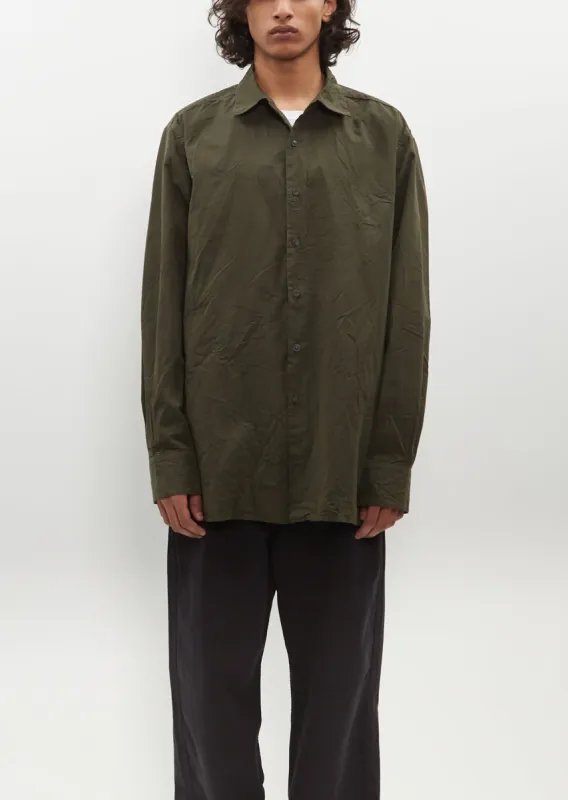 Big Raccourcie Shirt — Dark Khaki sold by La Garconne