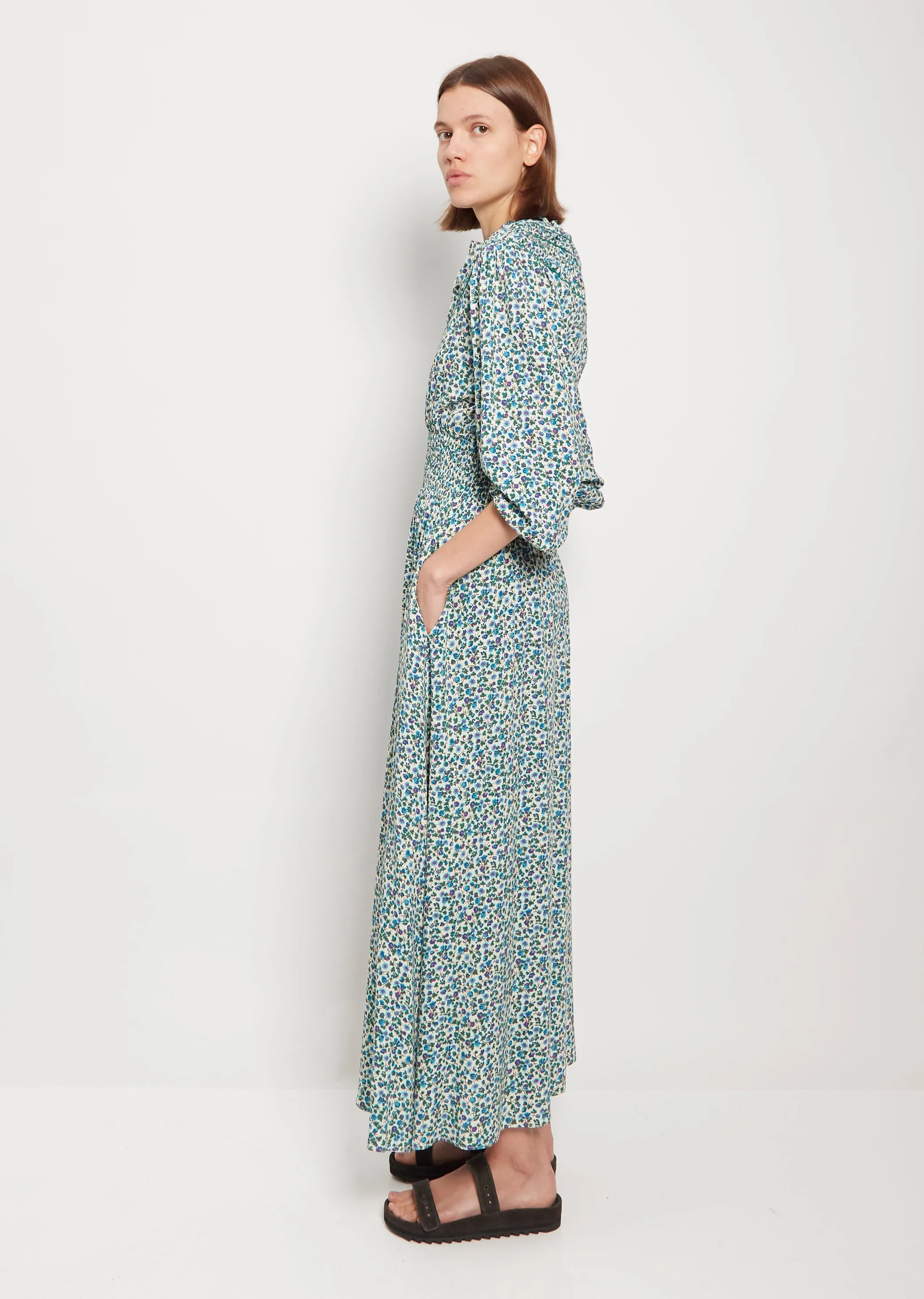 Viscose Jersey Zaira Buttoned Long Dress sold by La Garconne product image thumbnail 2