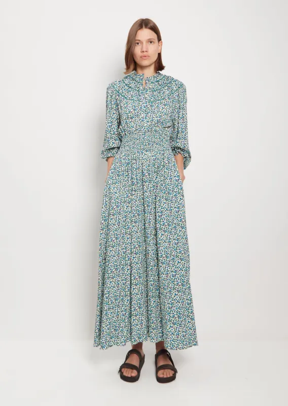 Viscose Jersey Zaira Buttoned Long Dress sold by La Garconne