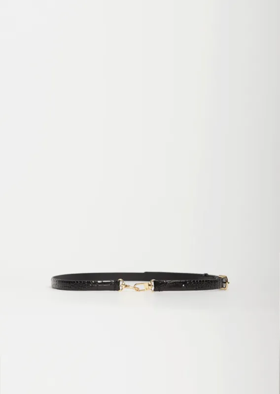 Double Clasp Leather Belt sold by La Garconne