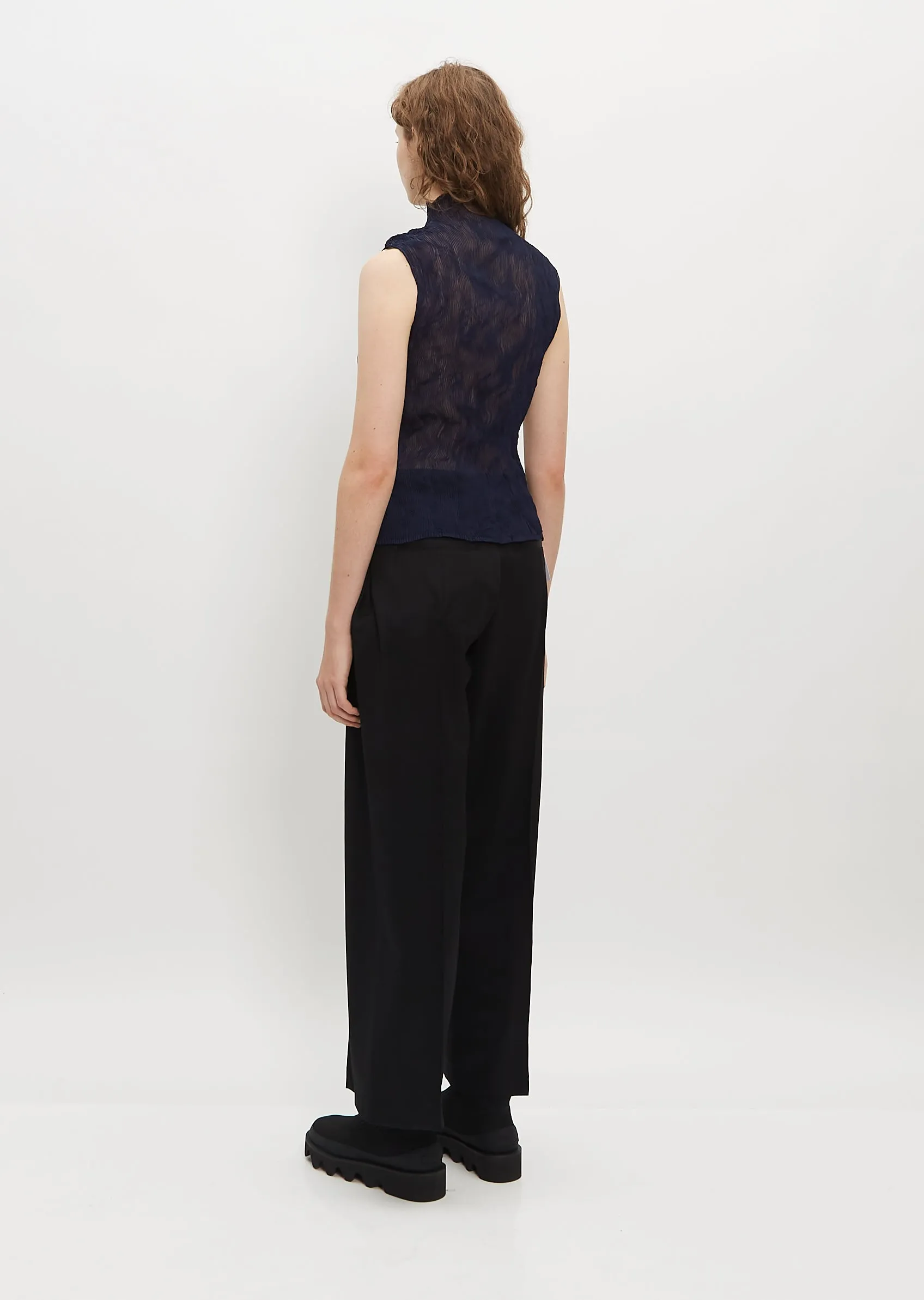 Chiffon Twist Top — Navy sold by La Garconne product image thumbnail 3