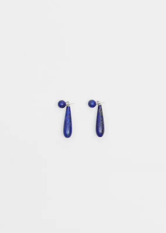 Small Angelika Earrings — Lapis sold by La Garconne