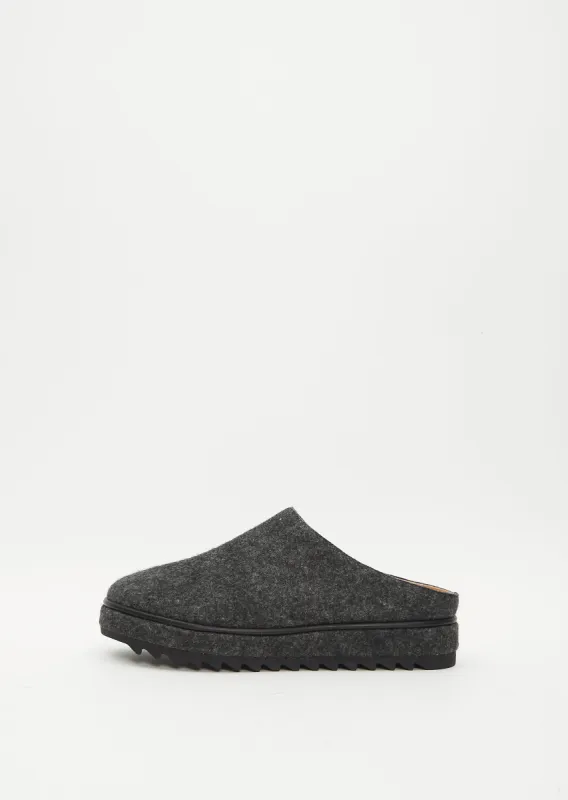 Felt Moto Mule — Charcoal made by Lauren Manoogian