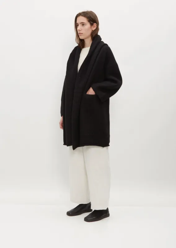 Capote Coat — Black sold by La Garconne