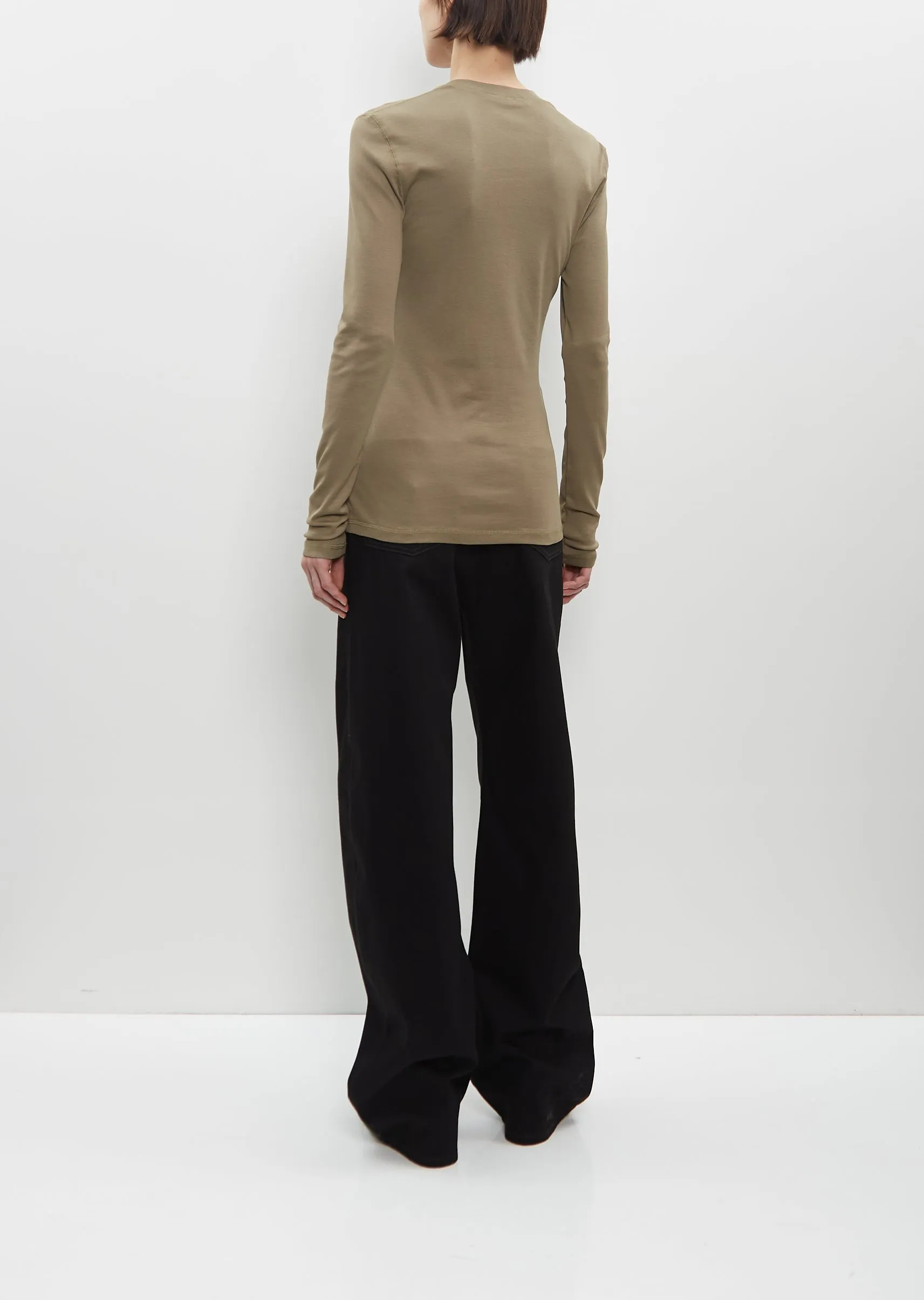 Rib Long Sleeve T-Shirt sold by La Garconne product image thumbnail 3